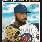 Jeremy Jeffress 2020 Topps Heritage #521 Chicago Cubs Baseball Card