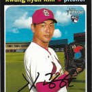 Kwang-Hyun Kim 2020 Topps Heritage Rookie #544 St. Louis Cardinals Baseball Card