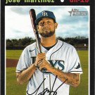 Jose Martinez 2020 Topps Heritage #564 Tampa Bay Rays Baseball Card
