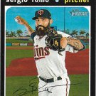 Sergio Romo 2020 Topps Heritage #687 Minnesota Twins Baseball Card