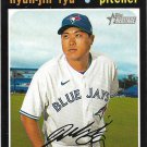 Hyun-Jin Ryu 2020 Topps Heritage #566 Toronto Blue Jays Baseball Card