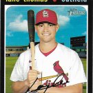 Lane Thomas 2020 Topps Heritage #622 St. Louis Cardinals Baseball Card Lane Thomas 2020 Topps Heritage #622 St. Louis Cardinals Baseball Card