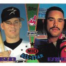 Craig Biggio, Carlos Baerga 1995 Topps Traded & Rookies #157 Astros, Indians Baseball Card