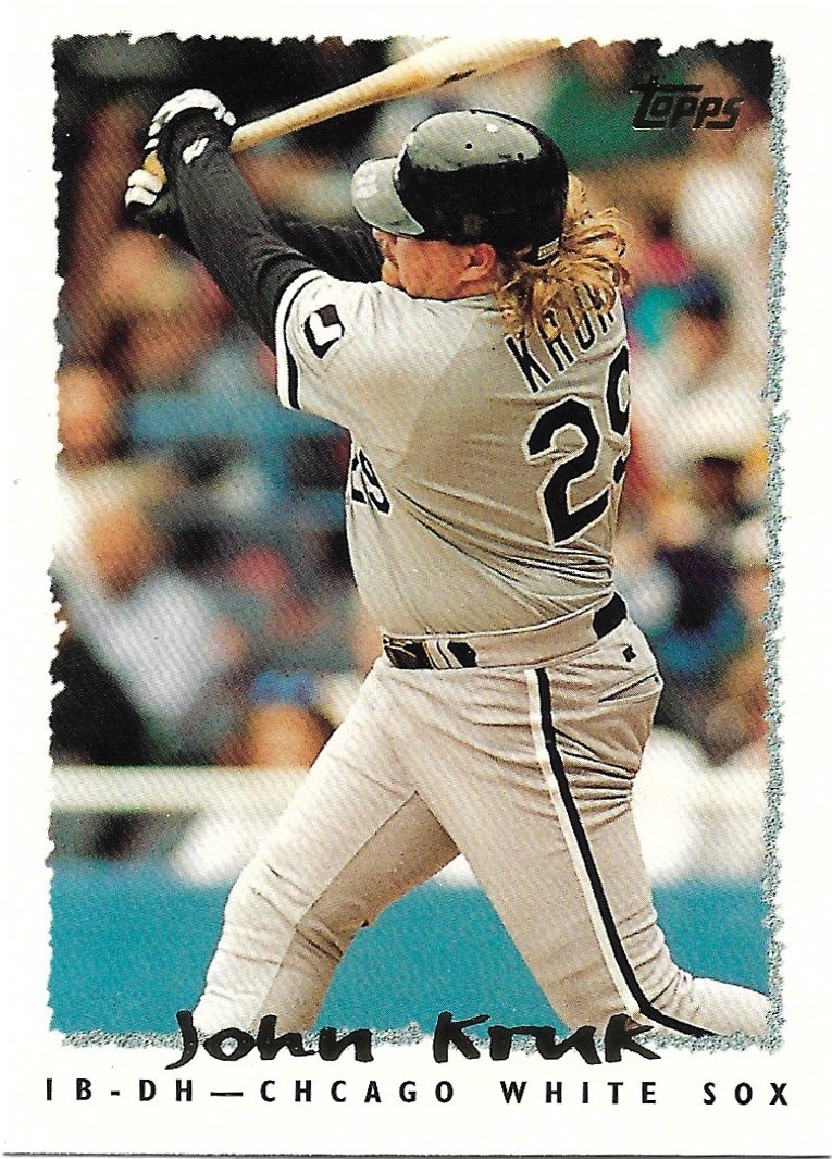 John Kruk 1995 Topps Traded & Rookies #116T Chicago White Sox Baseball Card