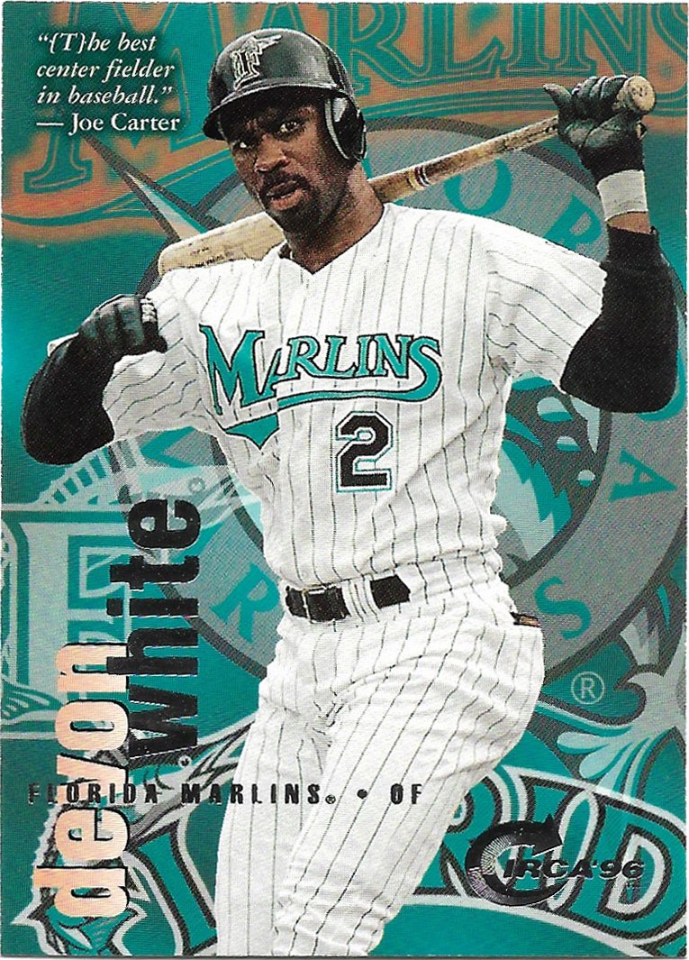 Devon White 1996 Skybox Circa #132 Florida Marlins Baseball Card