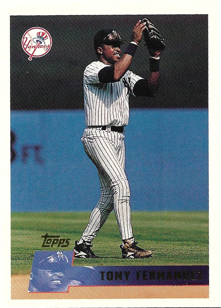 1996 Tony Fernandez New York Yankees Topps Baseball Card # 27