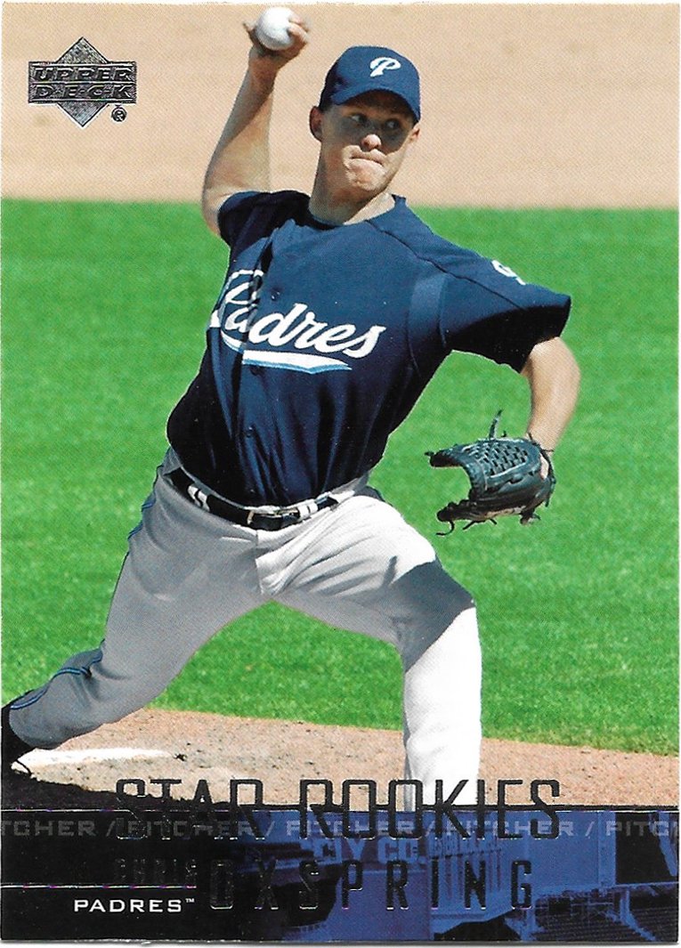 Chris Oxspring 2004 Upper Deck Rookie #570 San Diego Padres Baseball Card