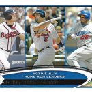 Chipper Jones, Albert Pujols, Andruw Jones 2012 Topps #192 Baseball Card