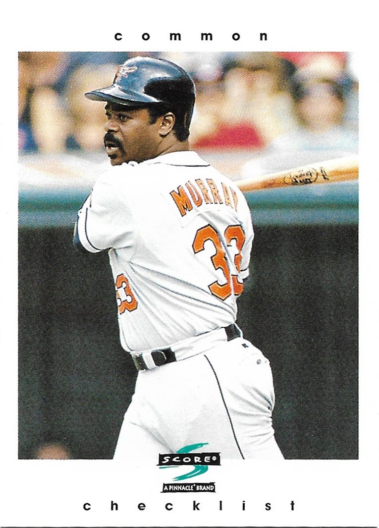 1997 SCORE EDDIE MURRAY CHECKLIST #328 BALTIMORE ORIOLES