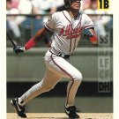 Fred McGriff 1995 Bazooka #63 Atlanta Braves Baseball Card