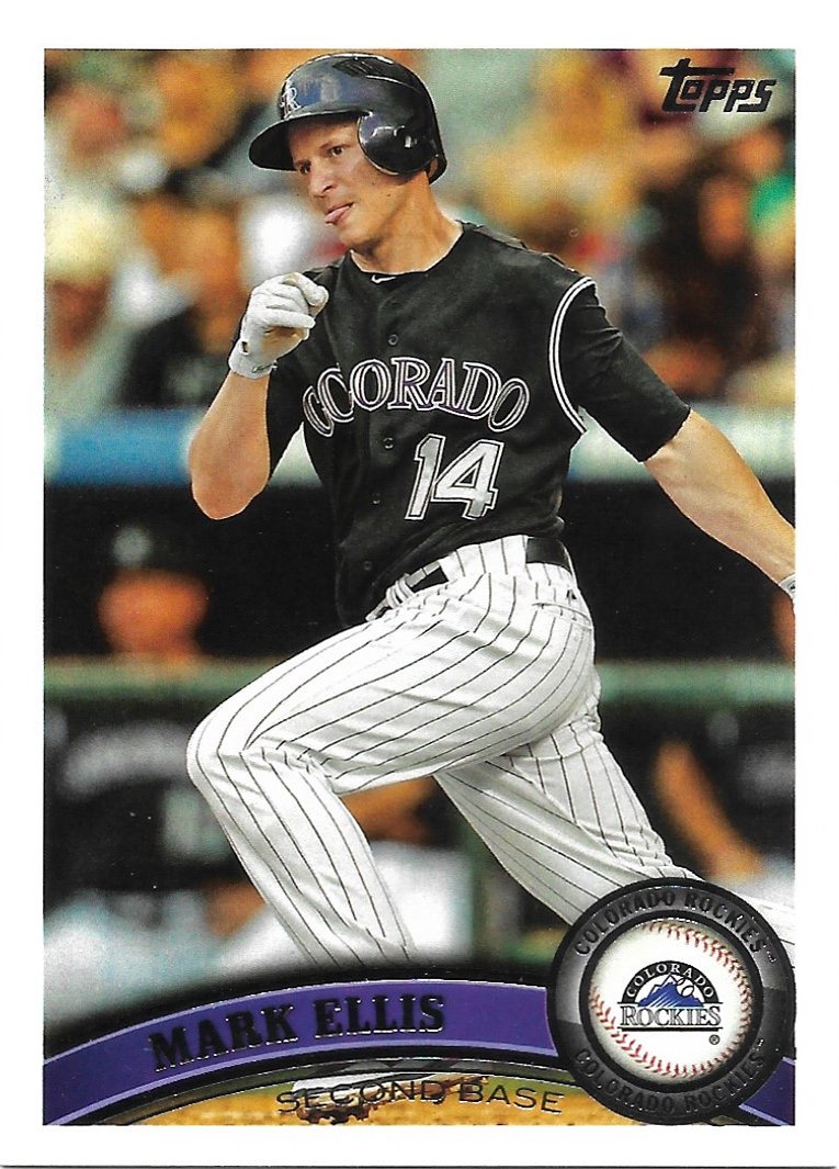 Mark Ellis 2011 Topps Update #US82 Colorado Rockies Baseball Card
