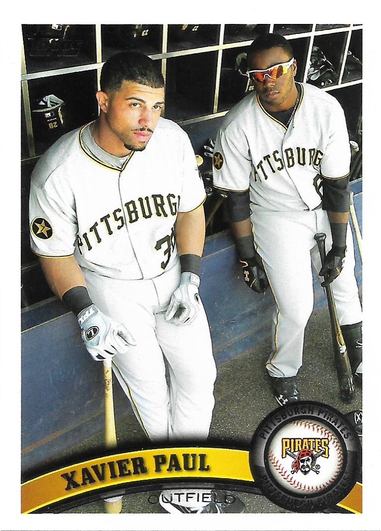 Xavier Paul 2011 Topps Update #US124 Pittsburgh Pirates Baseball Card
