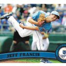 Jeff Francis 2011 Topps Update #US71 Kansas City Royals Baseball Card