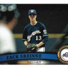 Zack Greinke 2011 Topps Update Rookie #US250 Milwaukee Brewers Baseball Card