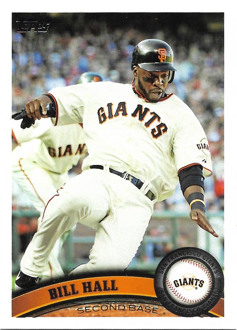 Bill Hall 2011 Topps Update #US224 San Francisco Giants Baseball Card