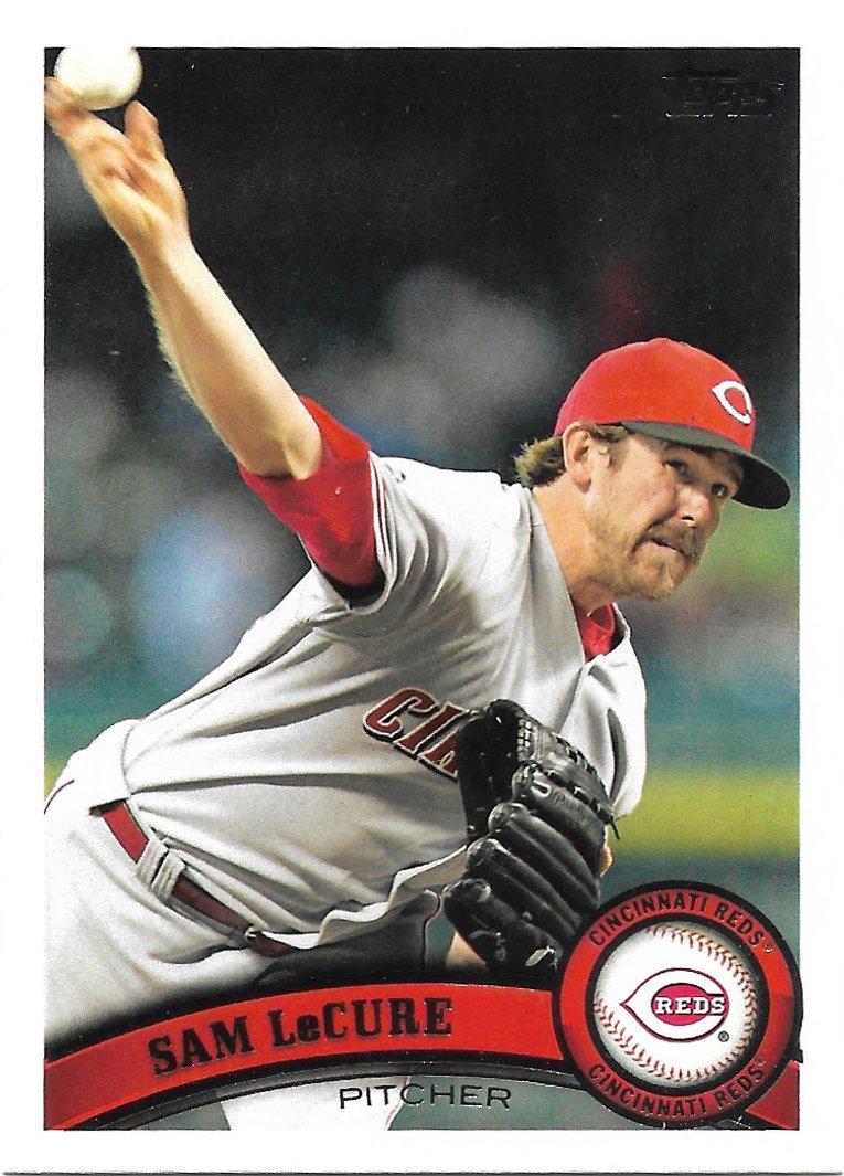 Sam LeCure 2011 Topps Update #US277 Cincinnati Reds Baseball Card