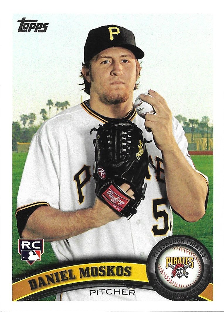 Daniel Moskos 2011 Topps Update Rookie #US180 Pittsburgh Pirates Baseball Card
