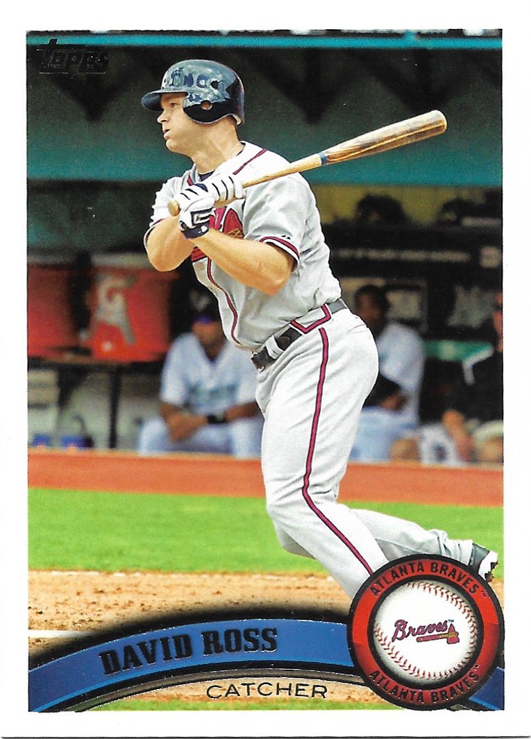 David Ross 2011 Topps Update #US34 Atlanta Braves Baseball Card