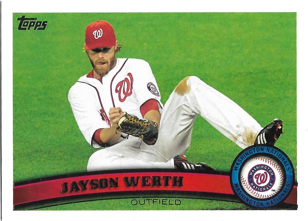 Jayson Werth 2011 Topps Update #US210 Washington Nationals Baseball Card