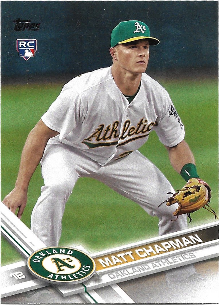 Matt Chapman 2017 Topps Update Rookie #US4 Oakland Athletics Baseball Card
