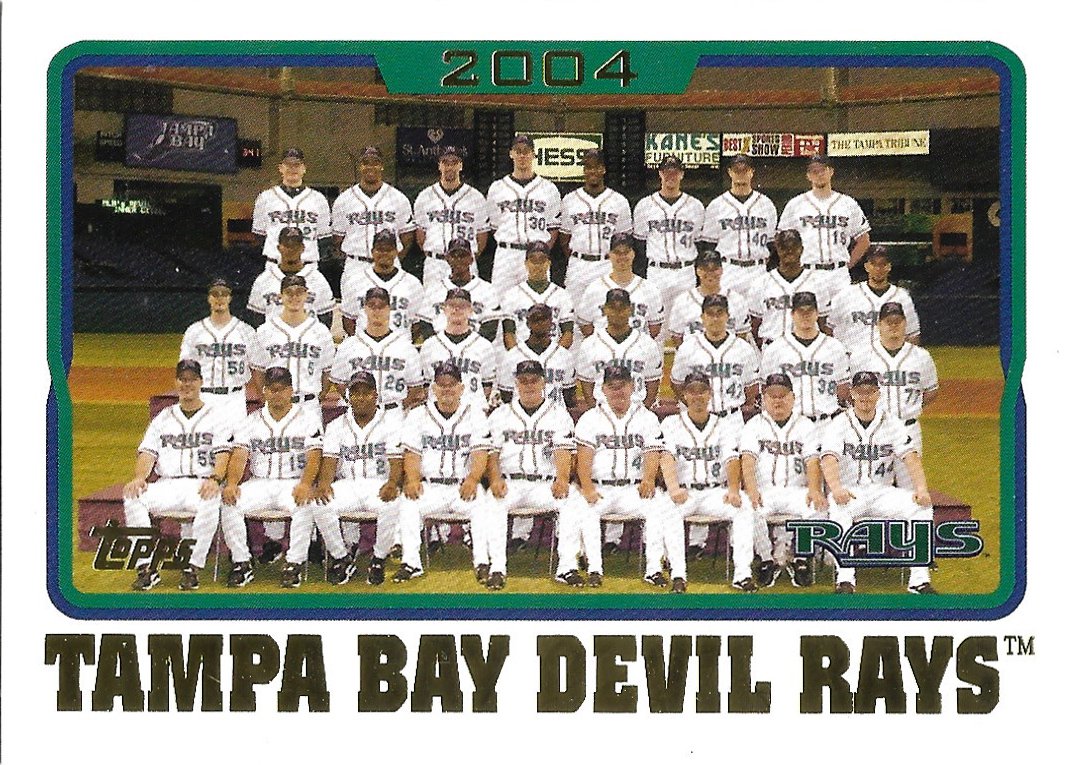 Tampa Bay Devil Rays 2005 Topps #665 Baseball Team Card