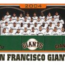 San Francisco Giants 2005 Topps #662 Baseball Team Card