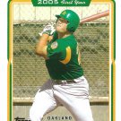 Landon Powell 2005 Topps #676 Oakland Athletics Baseball Card