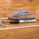 7 3/4 inch hand carved wooden crochet hook (G)