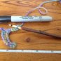 4 1/2 inch hand carved wooden crochet hook (F)