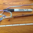 4 3/8 inch hand carved wooden crochet hook (G)