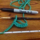 Hand made wooden 5 3/4 inch crochet hook (H)