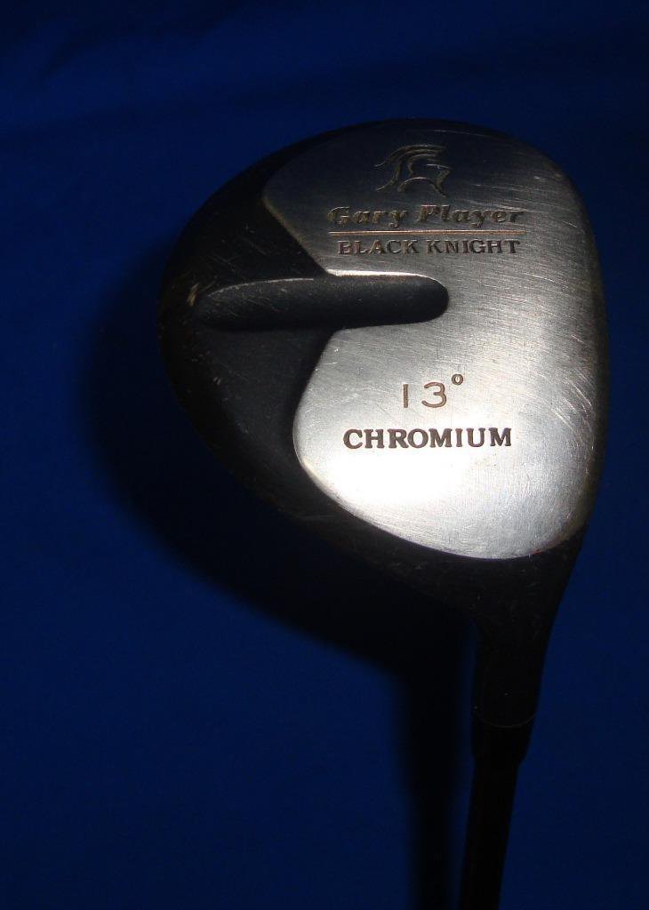 GARY PLAYER BLACK KNIGHT SINGLE IRON 13° CHROMIUM GOLF CLUB GRAPHITE ...