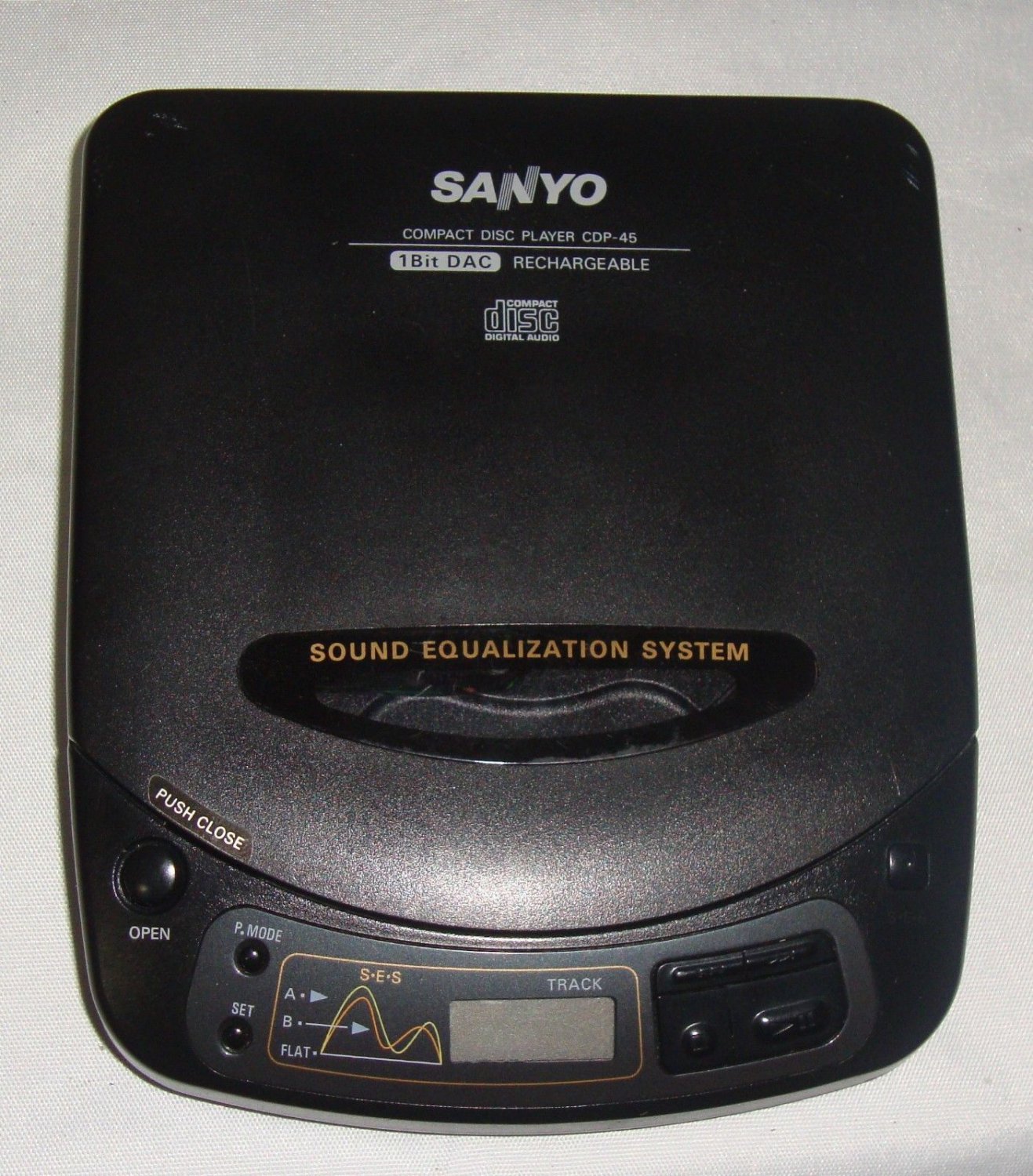 Sanyo Compact Disc Player CDP45 1 Bit D/A Converter Digital Sound Working