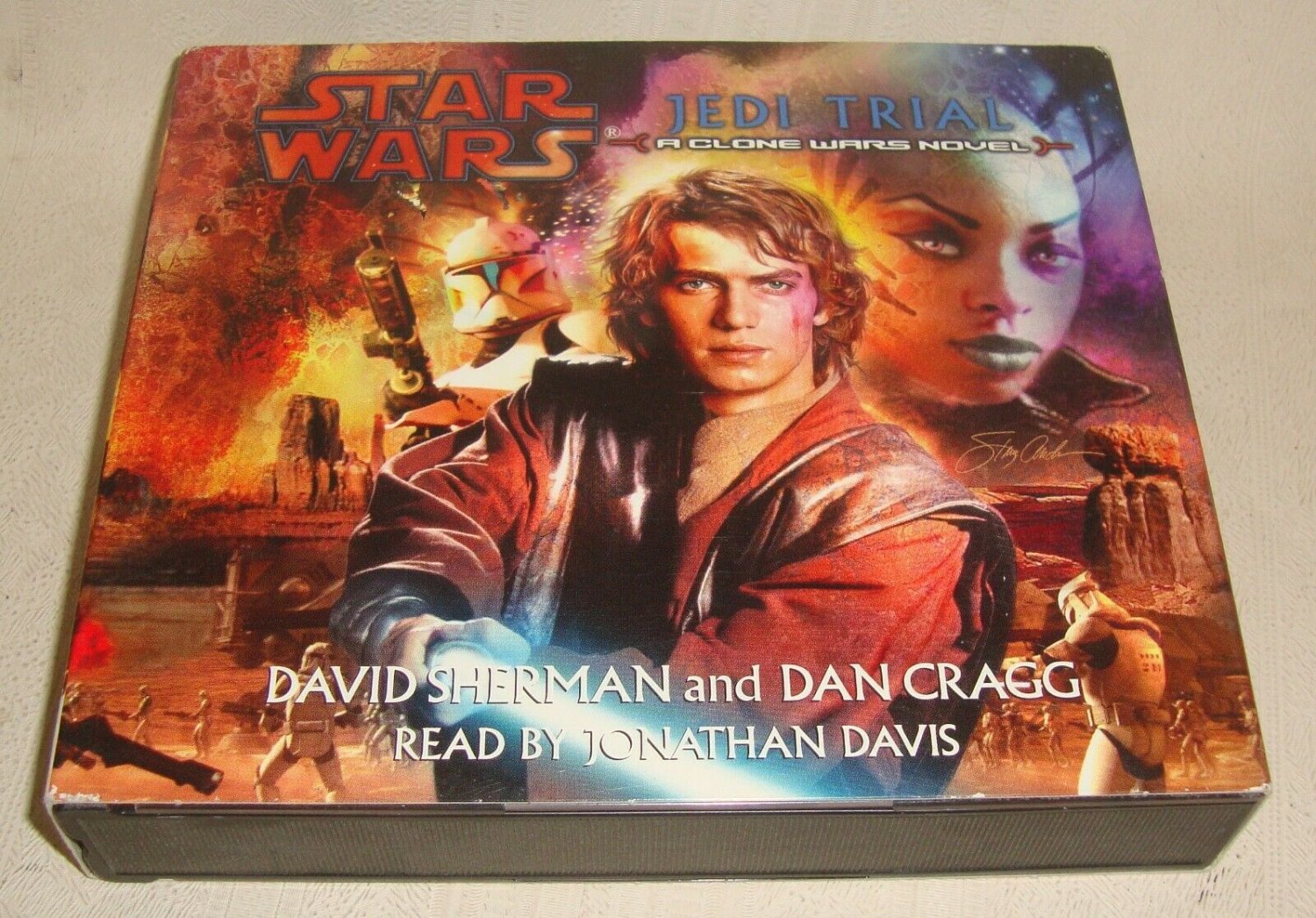 Star Wars Jedi Trial A Clone Wars Novel Read By Jonathan Davis 4 disc ...