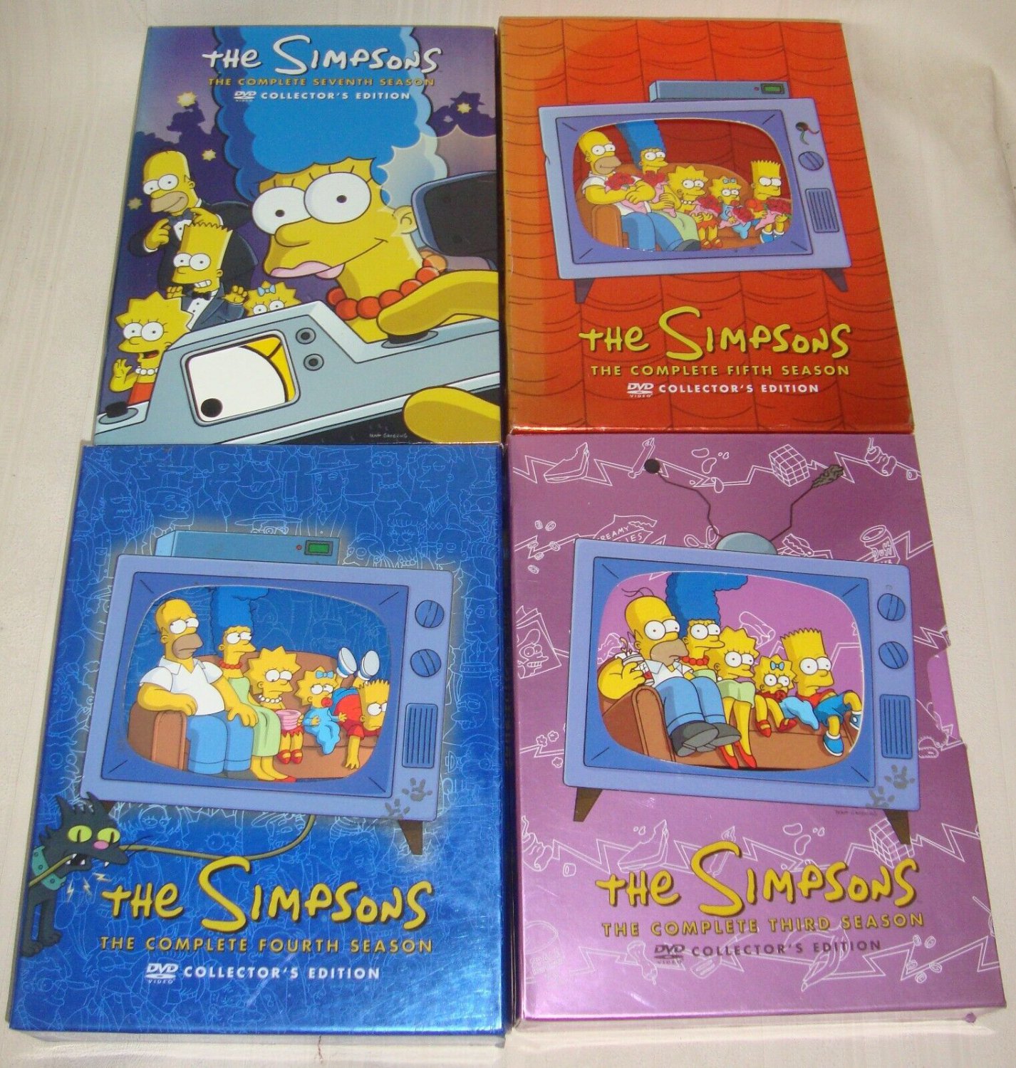 The Simpsons The Complete Season 3rd, 4th, 5th & 7th DVD’s Collectors ...