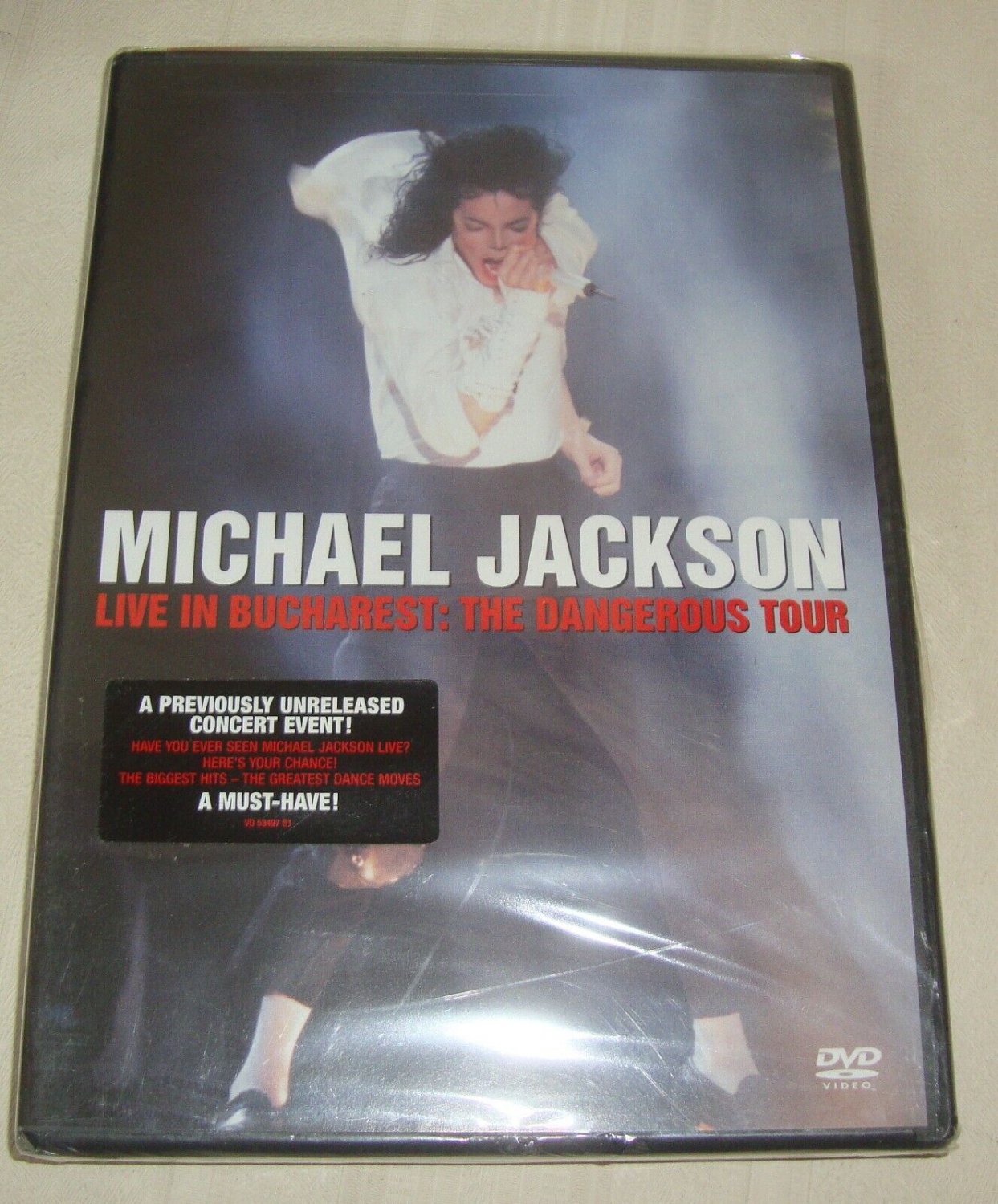 Michael Jackson LIVE IN BUCHAREST The Dangerous Tour DVD NEW &SEALED