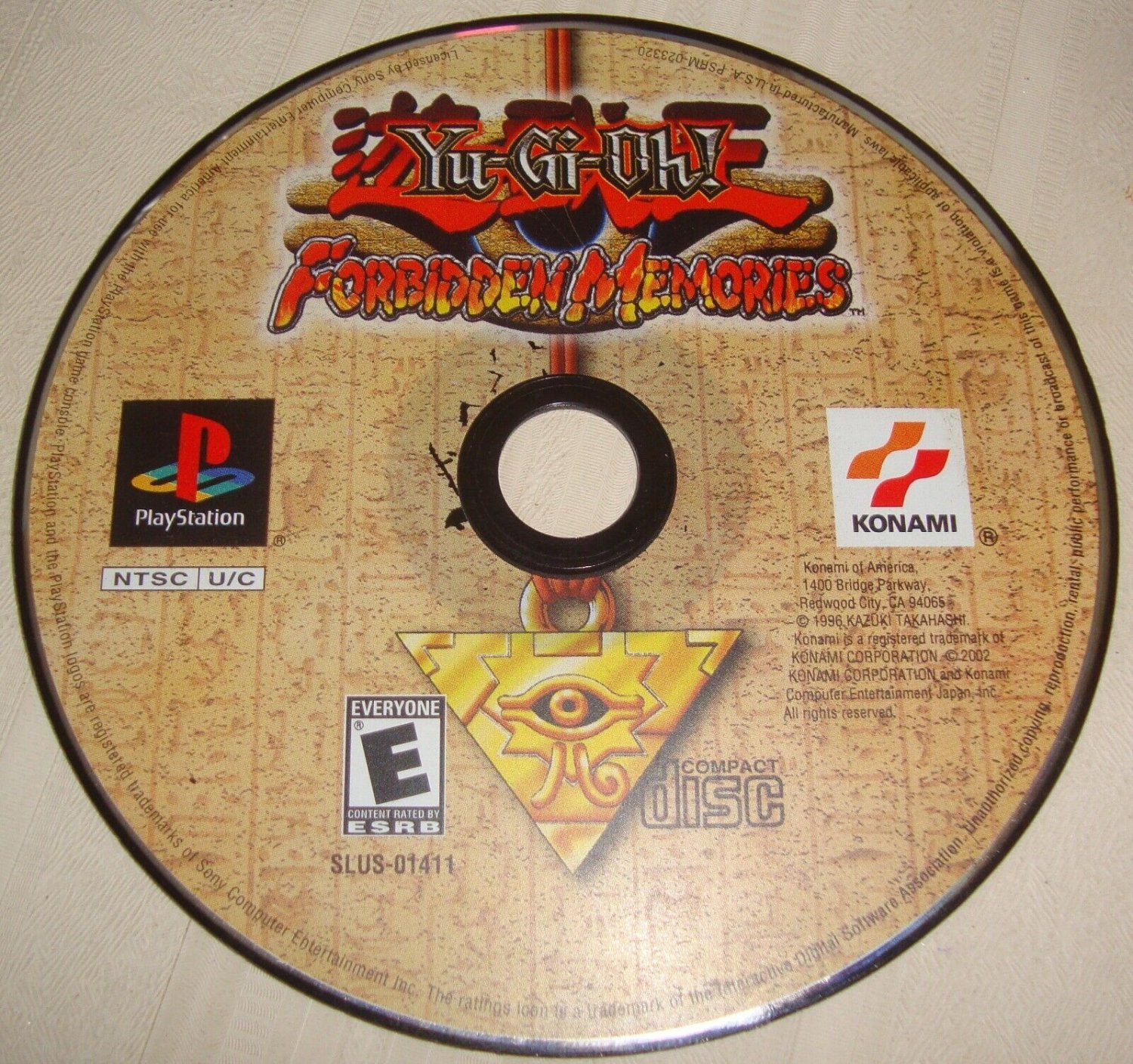 Yu-Gi-Oh Forbidden Memories - Sony Playstation 1 PS1 PSX - GAME DISK ONLY