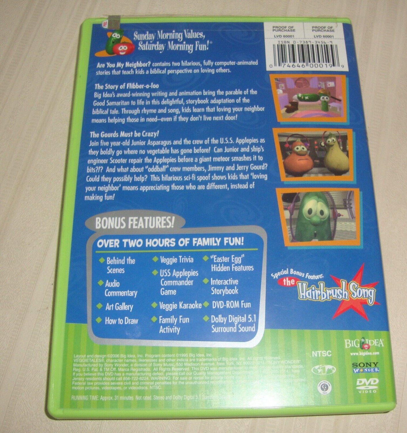 VeggieTales Are You My Neighbor? DVD A Lesson In Loving Your Neighbor