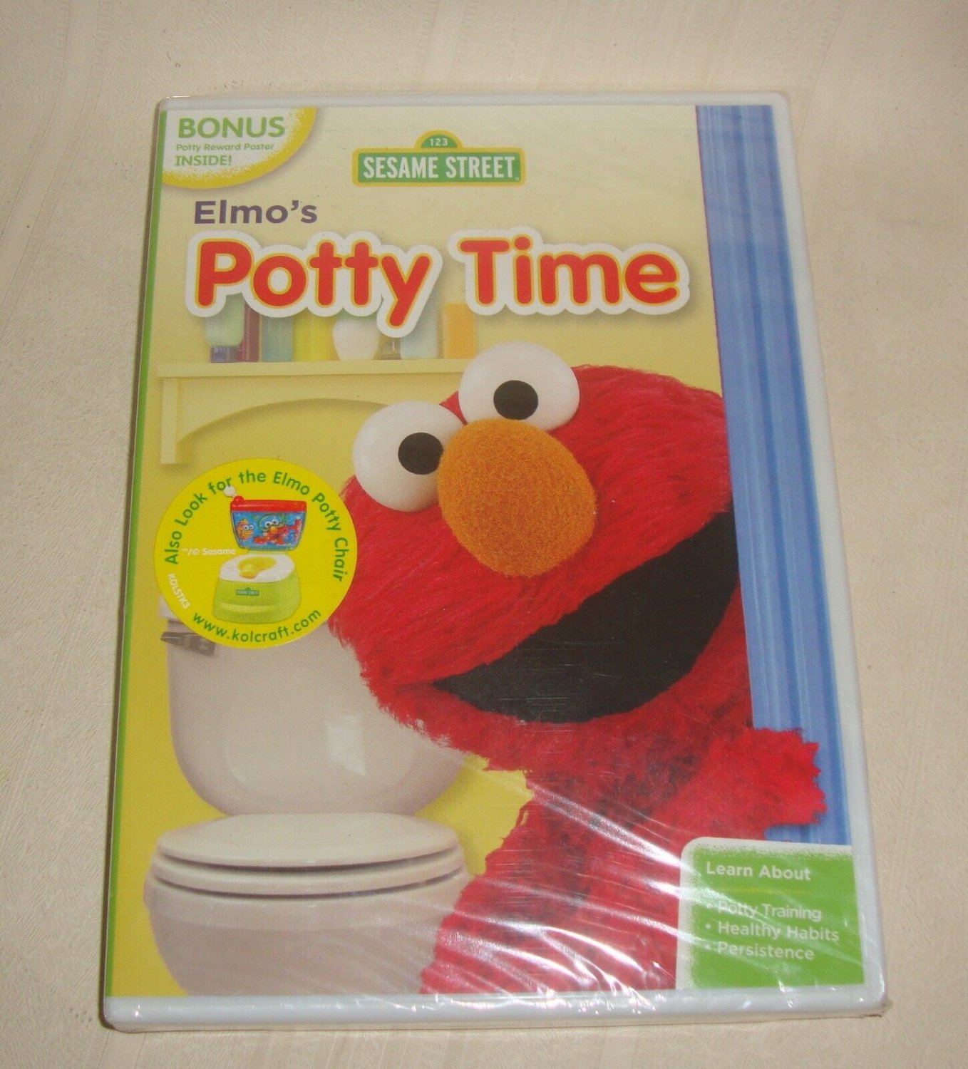 SESAME STREET Elmos Potty Time DVD Learn Potty Training NEW & SEALED