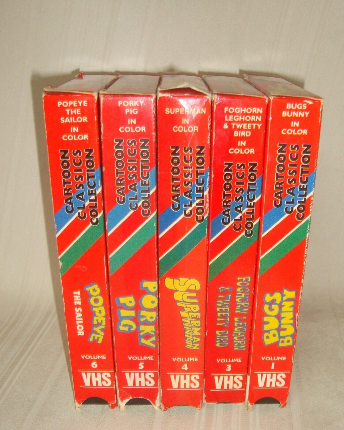 1989 UAV Cartoon Classics Collection 1,3,4,5,6 VHS Lot Vintage