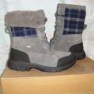 UGG BUTTE Grey Metal Waterproof Boots Size 4Y fit Women Size US 6 NIB 1001937