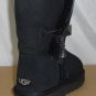 UGG Lilou Black Bailey Button Charms Suede Short Boots Size US 5 NIB #1013850