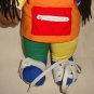 International Friends African American Yarn Hair Girl Doll Plush Toy Stuffed