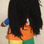 International Friends African American Yarn Hair Girl Doll Plush Toy Stuffed