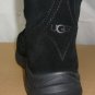 UGG ATLASON FRILL Black event Waterproof Suede Tall Snow Boot Size US 6 NIB