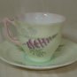 Old Royal Bone China Teacup Saucer  Lupine England Flower Tea Vintage