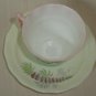 Old Royal Bone China Teacup Saucer Lupine England Flower Tea Vintage