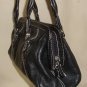 TIGNANELLO Black Leather Double Handle Shoulder Bag