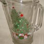Crisa Holiday 7 Piece Beverage Set, 6 Glass Tumblers & 1 Pitcher 7505, No Box