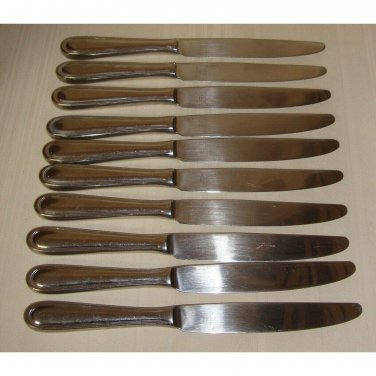 Christian Dior LIGNE Stainless Korea Dinner Hollow Knives Set of 10 knife